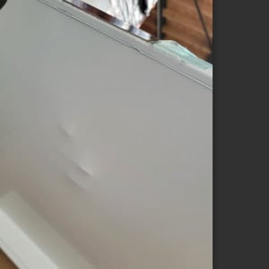 Väggmonterad hylla i rostfritt stål - L 1500 x D 300 mm - Dynasteel