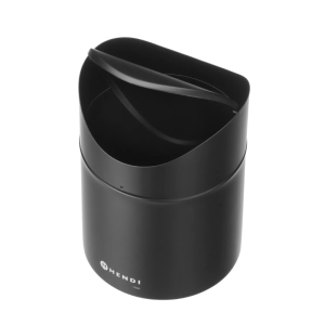 Bordssoptunna med svängbart lock - Svart - HENDI