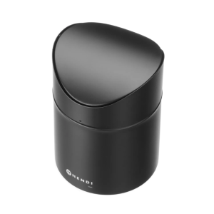 Pöytäroskakori Kääntyvällä Kannella - Musta - HENDI