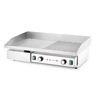 Grillplatta Räfflad/Slät - 717 x 383 mm - HENDI