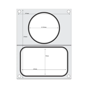 Sealing Matrix for Manual Sealer - Round and Rectangle Compartments