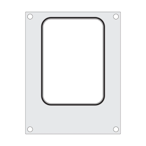 Förseglingsmatris för manuell förseglare - 187 x 137 mm - HENDI