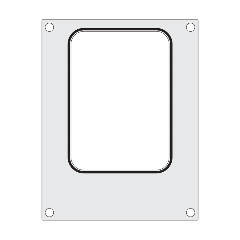 Förseglingsmatris för manuell förseglare - 187 x 137 mm - HENDI