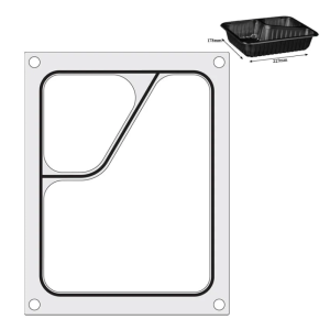 Colt-tiivistysmatriisi käsitiivistimelle - 2 lokeroa - HENDI