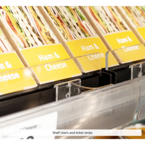 Öppen låg kylmonter för stormarknad - Svart - 360 L