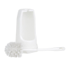 Round Brush and Toilet Holder - White - Jantex