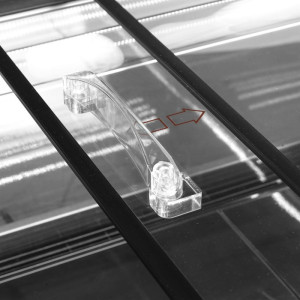 Kylskåp Frys Glaslock Svart - 213 L - TEFCOLD