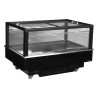 Réfrigérateur Congélateur Couvercle Vitré Noir - 320 L - TEFCOLD