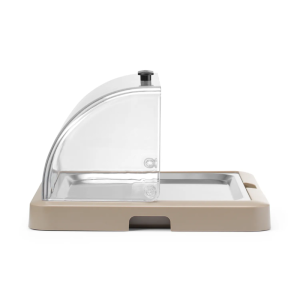 Vitrine Buffet med Skjutlock UNIQ - Beige - HENDI