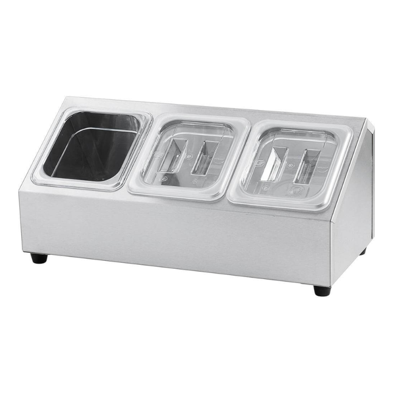 Display för 3 GN 1/6-behållare - P 150 mm - Stalgast