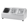 Display för 3 GN 1/6-behållare - P 150 mm - Stalgast
