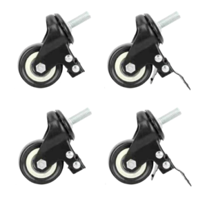 Pyörät ruostumattomasta teräksestä valmistetuille pöydille ja altaille - 4 kpl - Dynasteel