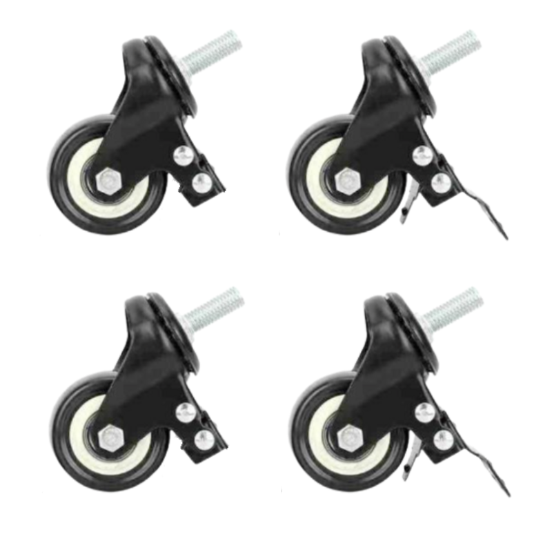 Hjul för rostfria bord och diskbänkar - Set om 4 - Dynasteel