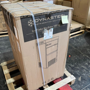 Ismaskin för krossad is - Dynasteel 100 kg: Professionell kvalitet