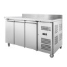 3-Door Refrigerated Table GN1/1 - Depth 700 with Backsplash - Dynasteel