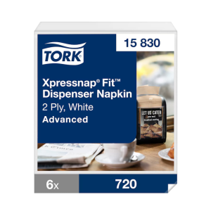 Valkeat Xpressnap Fit® Tork -lautasliinat - 4320 kappaleen erä, Premium-laatu
