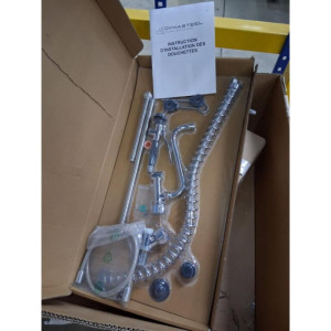 Diskdusch med Enkelt Hålsblandare med Svanhals - Dynasteel