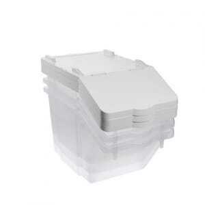 Set of 3 Ingredient Bins 30L + Lids + 4 Wheels