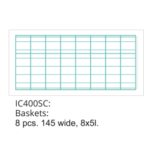 Statisk Glasskåp för Glass - 8 x 5 L