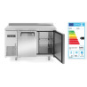 Counter freezer with two doors Kitchen Line 220L - Brand HENDI - Fourniresto