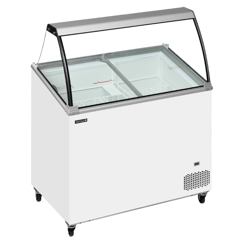 Vitrine à Crème Glace Statique - 7 x 5 L - TEFCOLD
