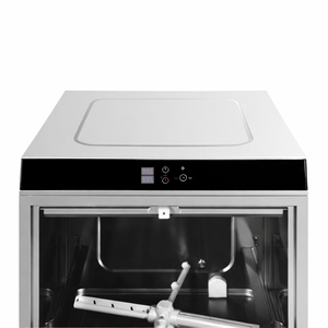 Professionell Diskmaskin med Sköljmedels- och Tvättmedelsdoserare och Avloppspump - 50 x 50 cm - Dynasteel