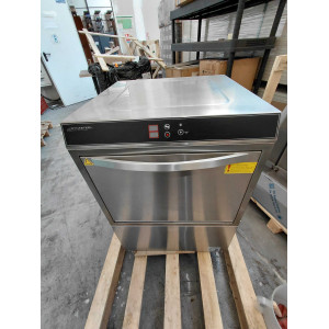 Professionell Diskmaskin med Sköljmedels- och Tvättmedelsdoserare och Avloppspump - 50 x 50 cm - Dynasteel