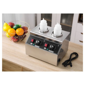 Kaksinkertainen Dynasteel-suklaanlämmitin - Ihanteellinen ravintola-alan ammattilaisille