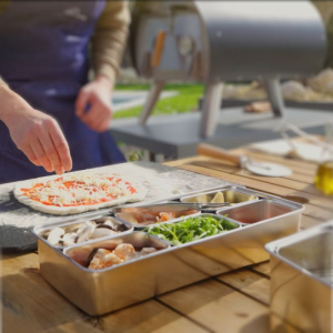 Japansk Rostfri Låda 5 Fack - Professionell Kök Förvaring