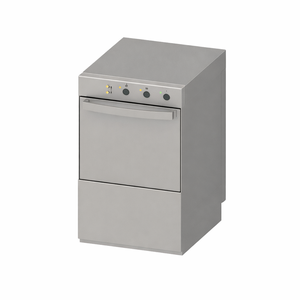 Professionell diskmaskin med doseringsenhet för sköljmedel och rengöringsmedel - 40 x 40 cm - Dynasteel