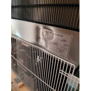 Positivt kylskåp i rostfritt stål - 600 L - Polar