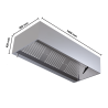 Hotte Cubique 900 Led Utan Motor 1400 Dynasteel - Pro Design & Kvalitet
