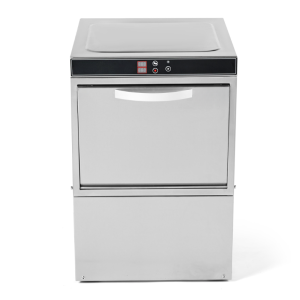 Professional Glass Washer with Drain Pump - Rinse Aid and Detergent Dispenser - 40 x 40 cm - Dynasteel