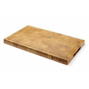 End Grain Wood Presentation Board - 530 x 325 mm - HENDI