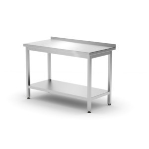 Väggbord Profi Line med Hylla - L 1200 x D 600 mm - HENDI