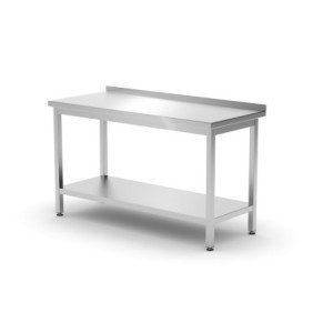 Väggbord Profi Line med Hylla - L 1400 x D 600 mm - HENDI