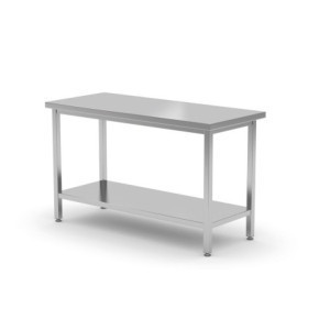 Centralt Bord Profi Line med Hylla - L 1400 x D 600 mm - HENDI
