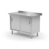 Wall Table - Cabinet with Sliding Doors - L 1000 x D 600 mm - HENDI