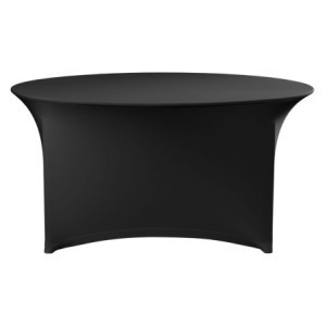 Skydd för Rund Bord - Svart - ø 1800 mm - HENDI