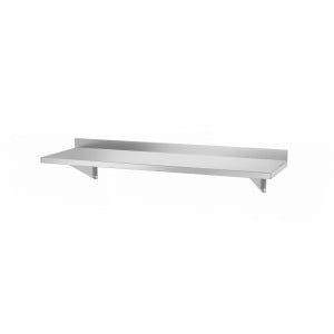 Vägghylla med 2 Stöd - L 1000 x 300 mm - HENDI