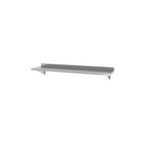 Vägghylla med 2 stöd - L 1200 x 300 mm - HENDI