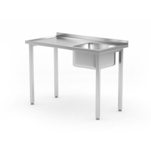Plonge 1 Bac till Höger Kitchen Line - D 600 x B 1000 mm - HENDI