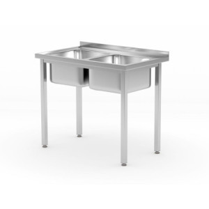 Plonge 2 Bacs Kitchen Line - S 600 x L 1000 mm - HENDI