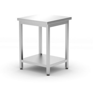 Keskuskeittiön työpöytä hyllyllä - S 600 x L 600 mm - HENDI