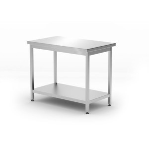 Centralt arbetsbord Kitchen Line med hylla - D 600 x B 1000 mm - HENDI