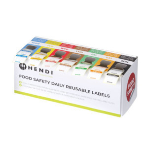 Jäljitystarrojen laatikko 7 päivää - 25 x 25 mm - 1000 rullaa - HENDI