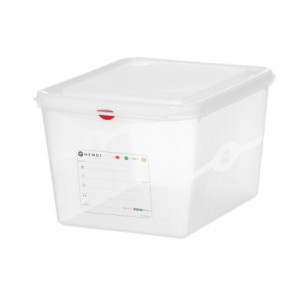 Bac GN 1/2 Transparent i PP - 12,5 L - HENDI