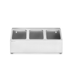 Stöd för Gastronormbehållare - 3 Fack - HENDI