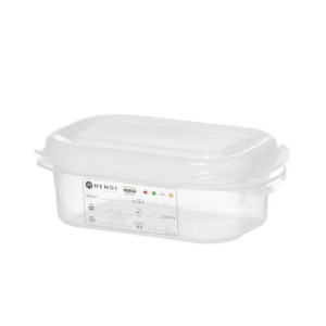 Bac GN 1/9 Transparent i PP - 0,6 L - HENDI