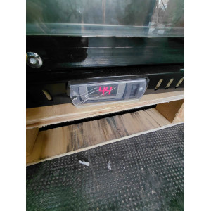 Bakre kylskåp Skinplate - 3 glasdörrar - 328 L - Dynasteel